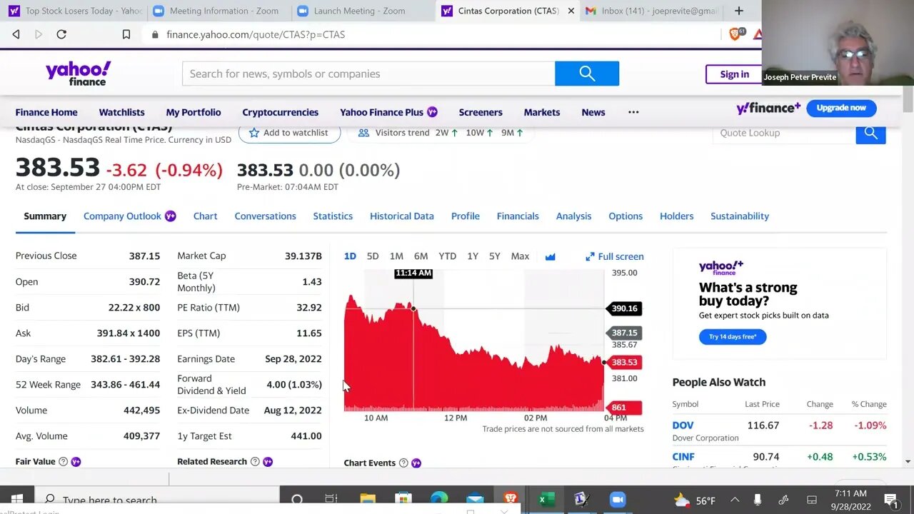 today's daily stock tip 9/28/2022 (in a minute)