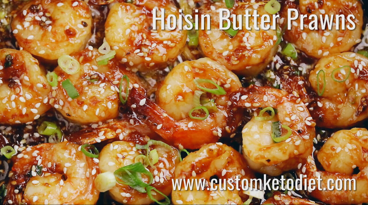 Keto Hoisin Butter Prawns