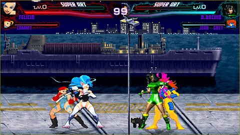 Mugen: Felicia/Cammy vs Orchid/Jean Gray