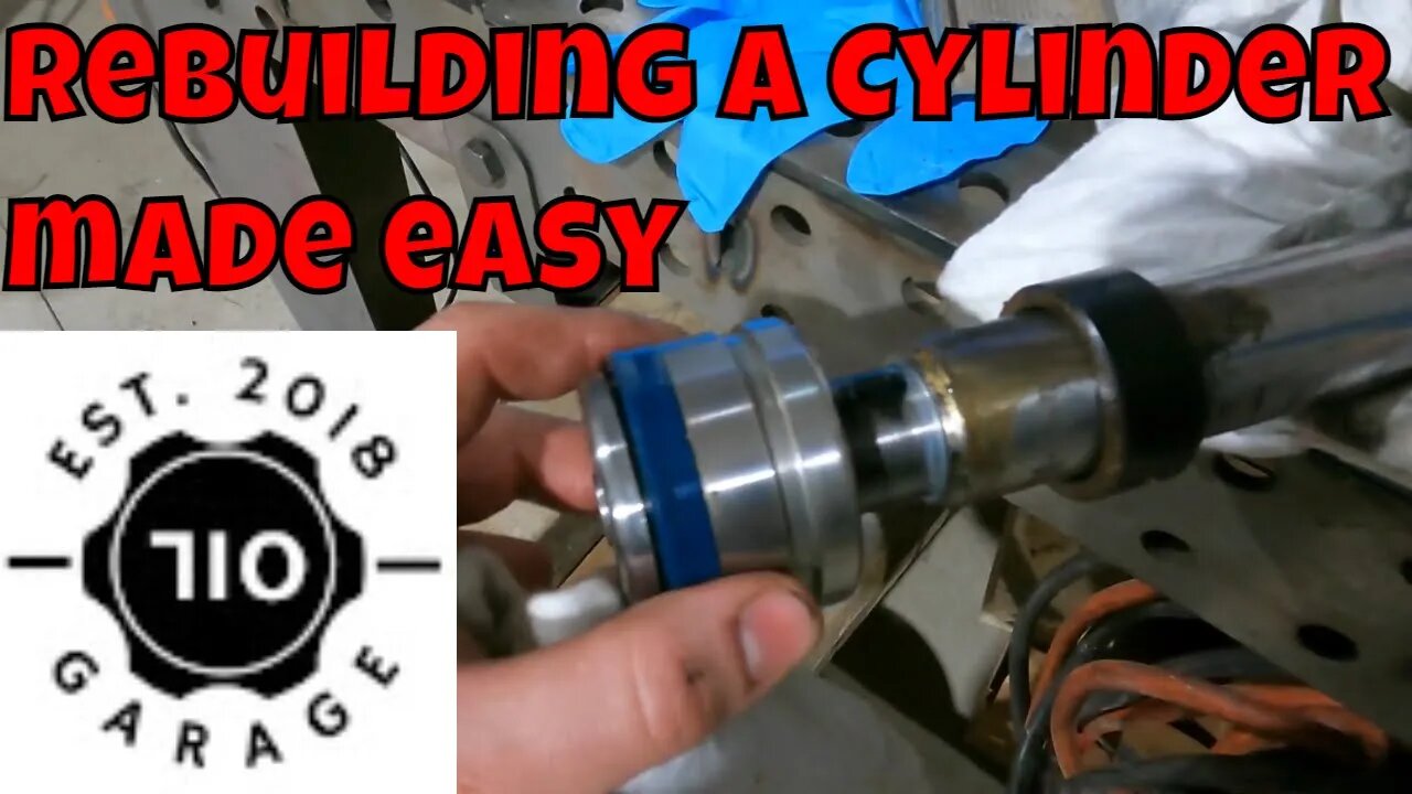 Rebuilding Hydraulic Cylinder MADE EASY!