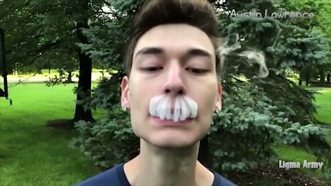 VAPE GOD AUSTIN LAWRENCE VAPE TRICKS COMPILATION LIGMA ARMY