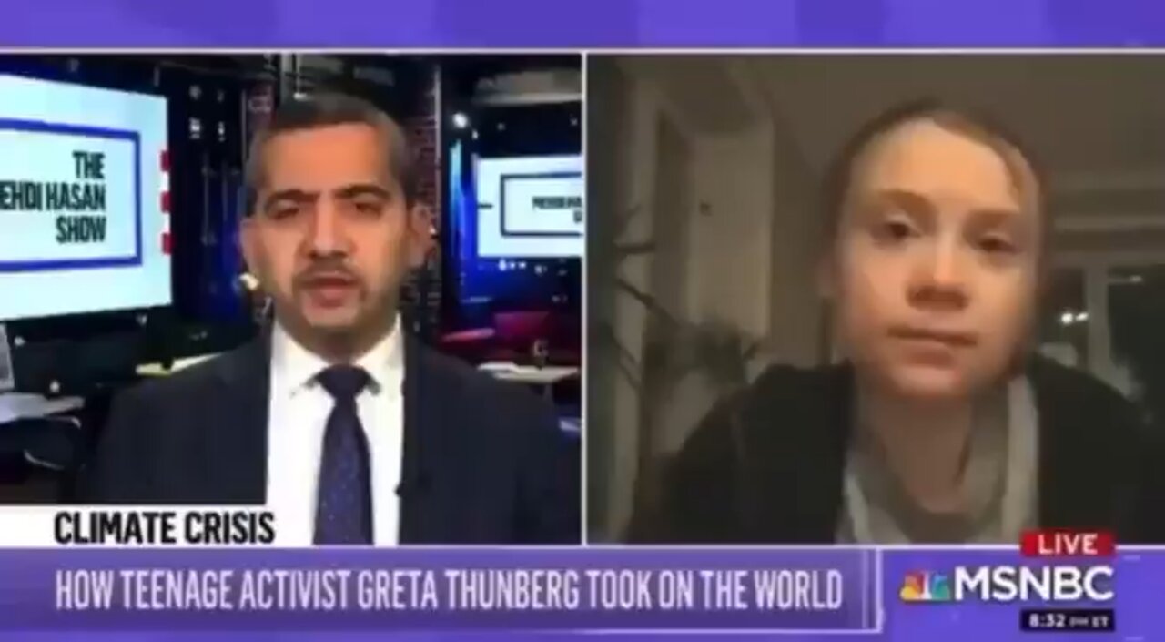 GRETA THUNBERG BREAKS CHARACTER