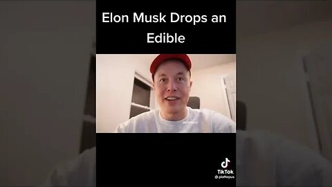 Elon Musk eats an edible