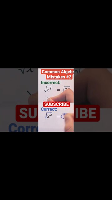 So many students make this mistake in algebra smh