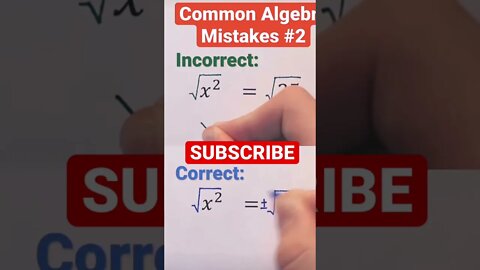 So many students make this mistake in algebra smh