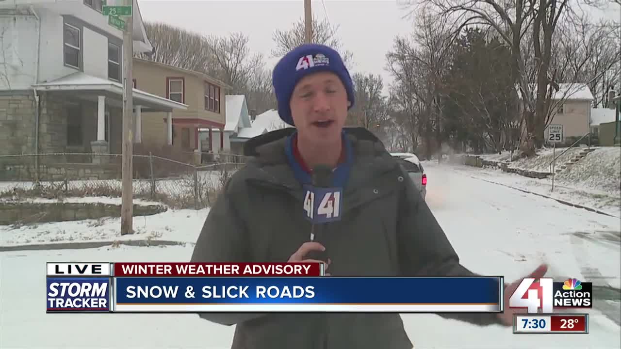 Snow and slick roads