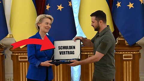 Von der Leyen verrückte Versprechungen an Zelensky - Steuerzahler wird ausgelacht..@Darius