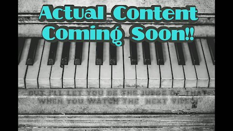 Actual Content is Coming Soon