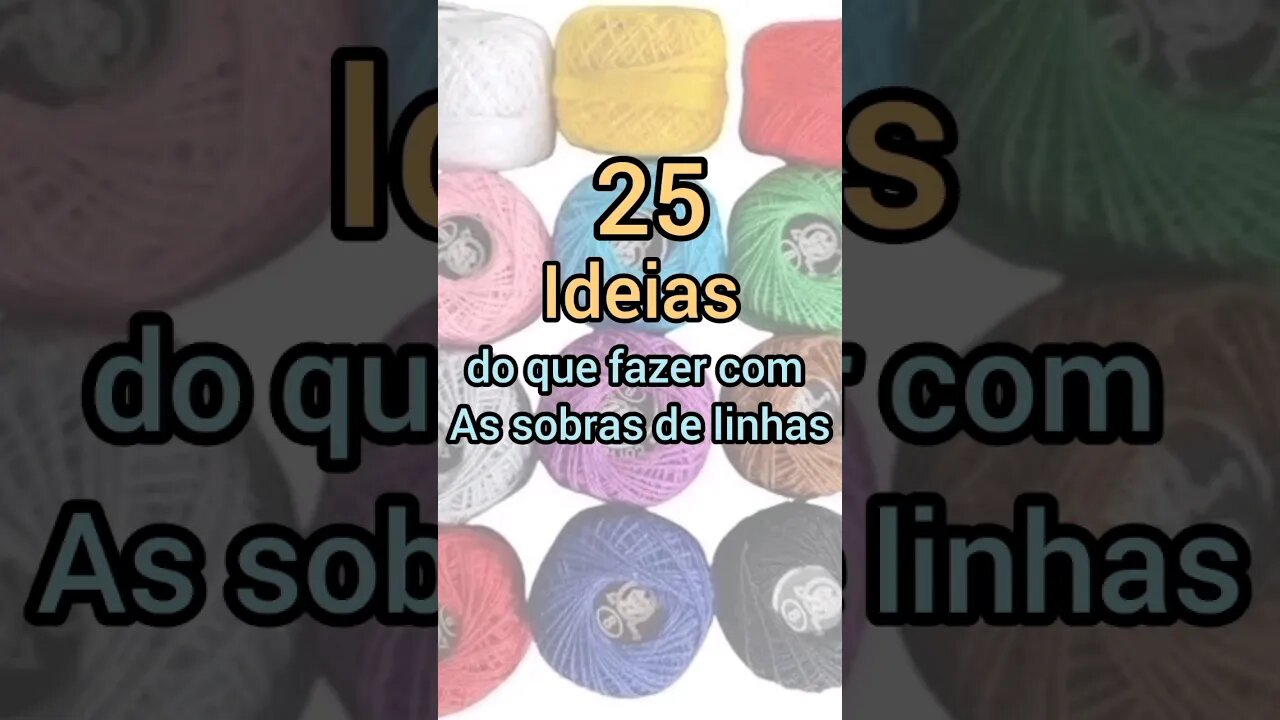Ideias com sobras de linha #crochet #crochê #moda #ideias #modacrochê #ideiaslucrativas #dinheiro