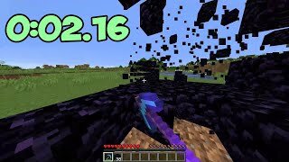 Minecraft - The Fastest Obsidian Mining...