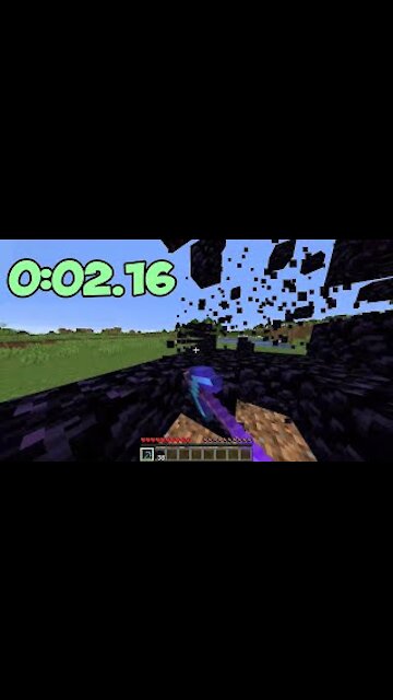 Minecraft - The Fastest Obsidian Mining...