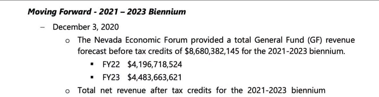 Gov. Sisolak releases Executive Budget for 2021-2023