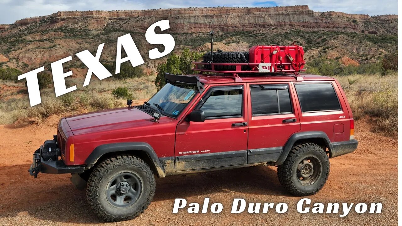 Texas PALO DURO CANYON and BARRINGTON CRATER and Extinct ARIZONA VOLCANO Jeep Cherokee XJ Adventure