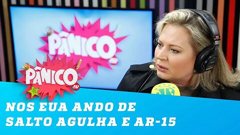 "Nos EUA ando de salto agulha e AR-15", diz Joice