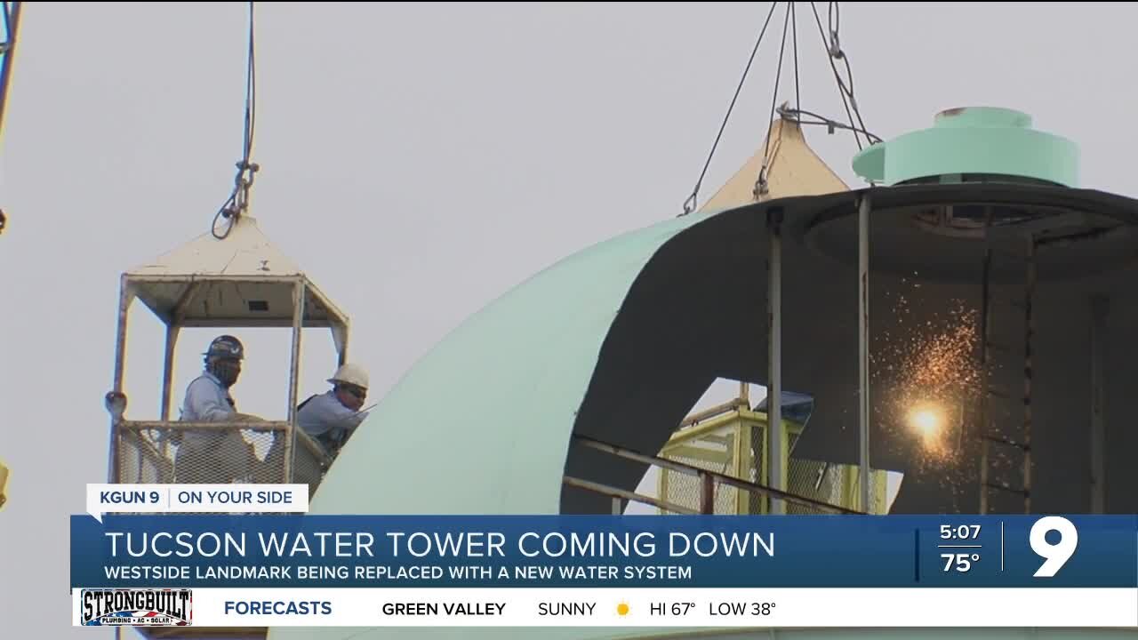 Tucson Water begins demolition of Valencia Standpipe