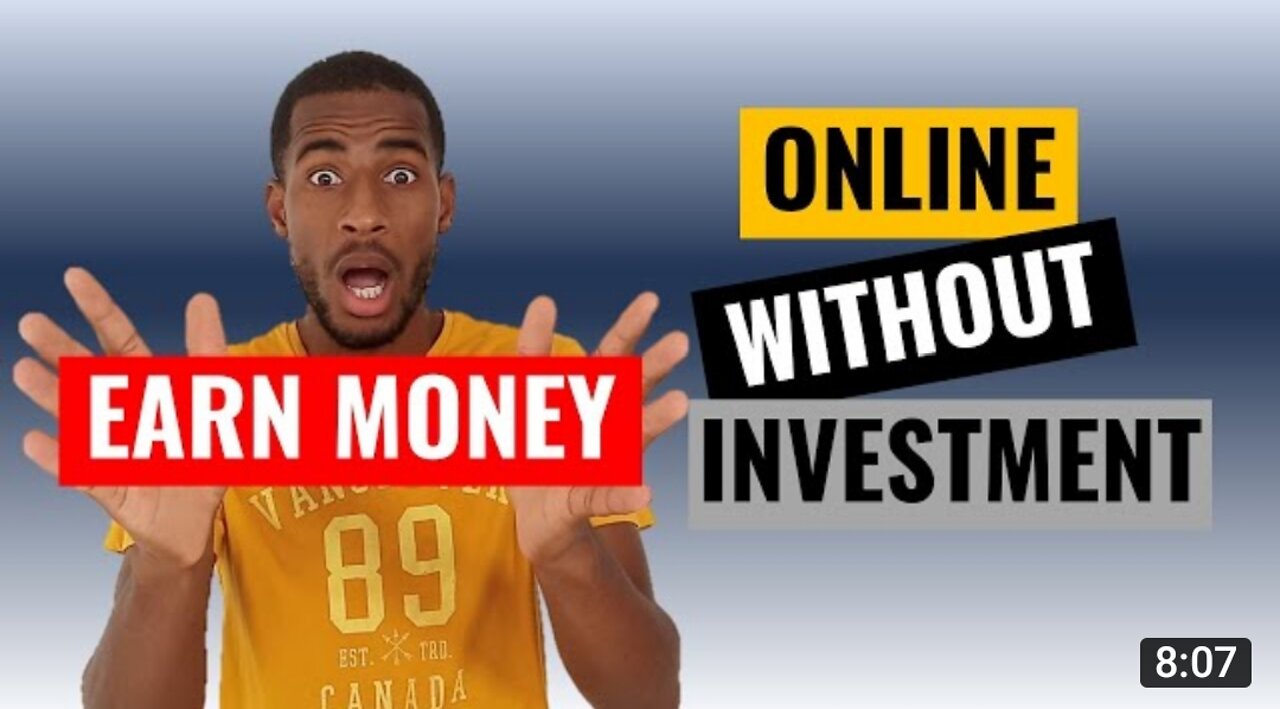 Earned money without investment