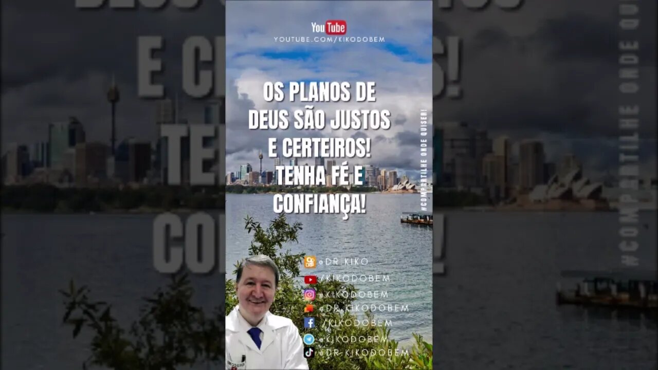 Os planos de Deus são justos e certeiros o segredo é nunca perder a fé