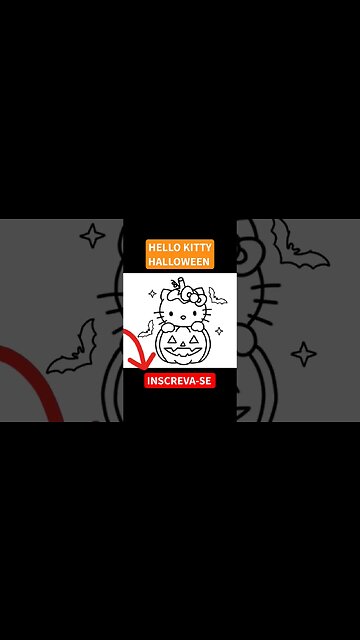 Como Desenhar HELLO KITTY HALLOWEEN 🎃 #hellokitty #halloween