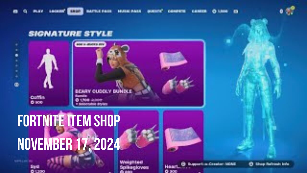 Fortnite Item Shop|November 17, 2024