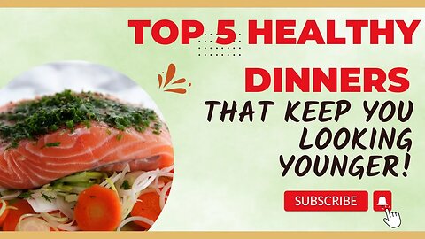 TOP 5 HEALTHY dinners that keep you looking YOUNGER! #food #health #shorts #subscribe #explore