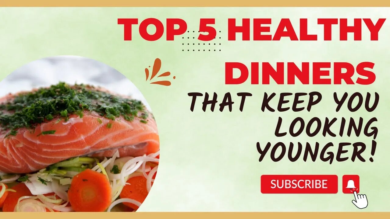 TOP 5 HEALTHY dinners that keep you looking YOUNGER! #food #health #shorts #subscribe #explore