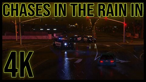 Driving In The Rain in 4K - CHASES | GTA V | Ep. #4