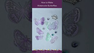 👑 How to easily create simple watercolor butterflies using Stampin' Up! supplies.