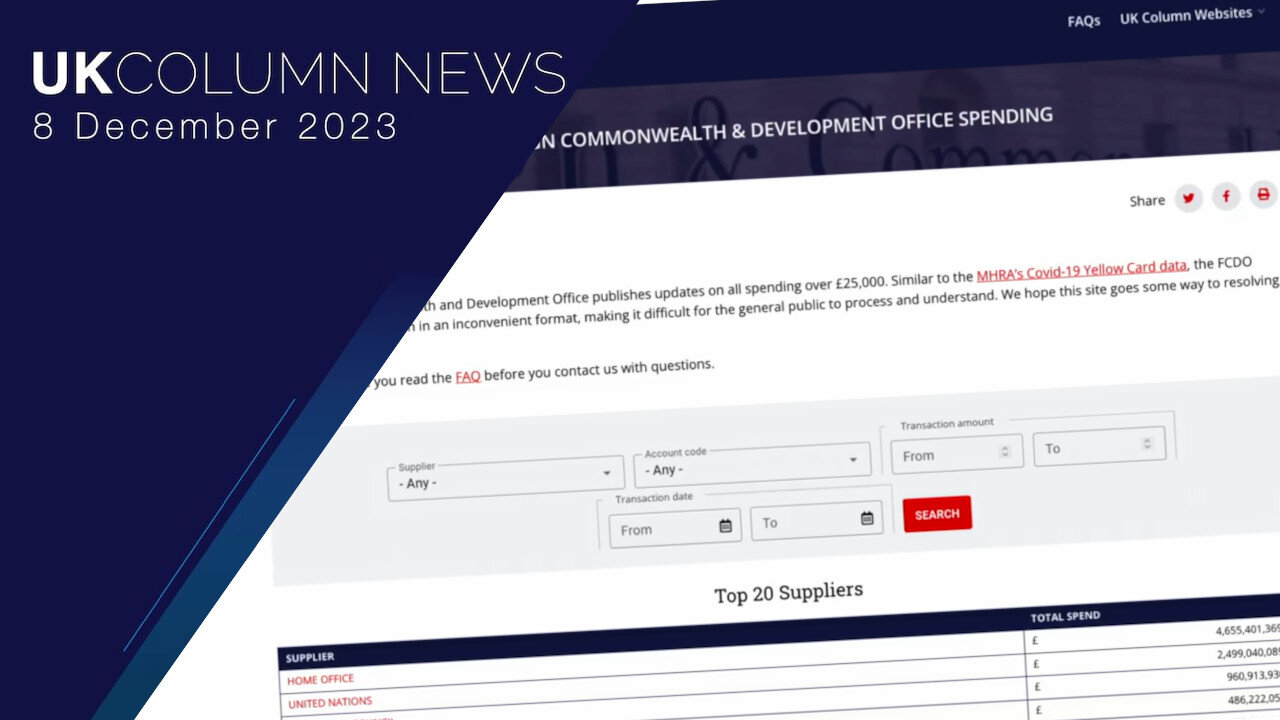 Foreign Office Stopped Publishing Data After Our Spending Search Tool: Ask Your MP Why - UK Column