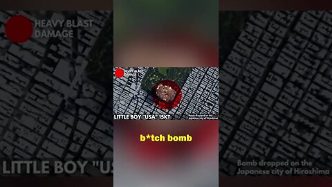 Nuclear Bombs are huge compared to Hiroshima #Shorts