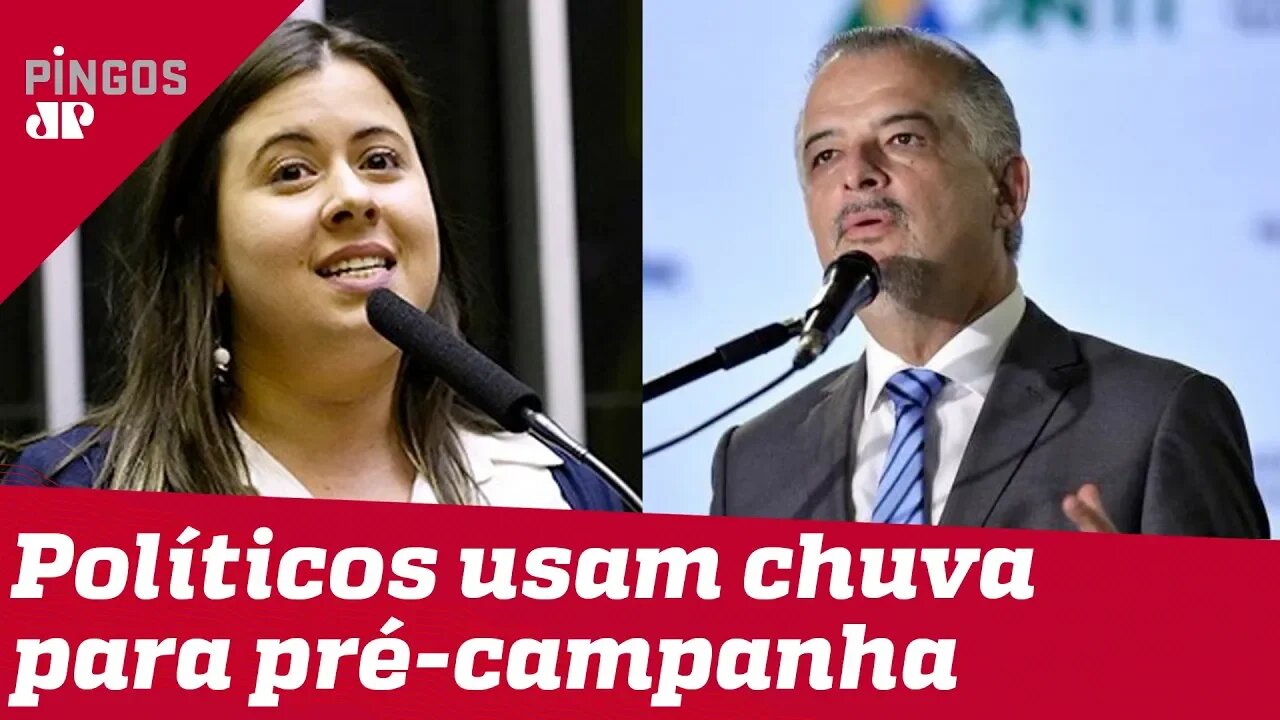 Esquerdistas usam chuva para fazer pré-campanha