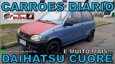 DAIHATSU CUORE, SUZUKI Sidekick, KIA CLARUS E FERRARI 488 GTB CARRÕES DIÁRIO 09/07/23 - CARRÕES DUDU