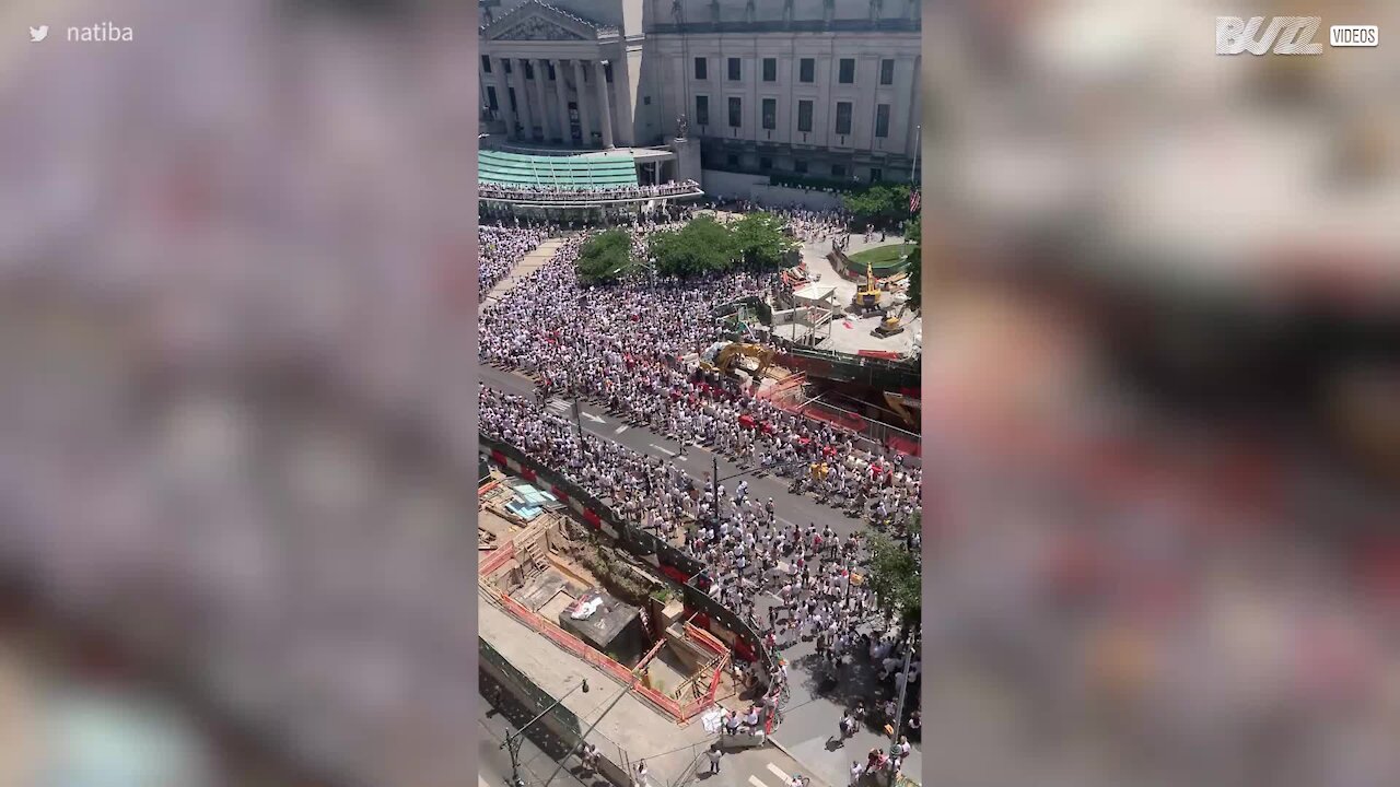 La foule se mobilise pour "Black Trans Lives Matter", à New York