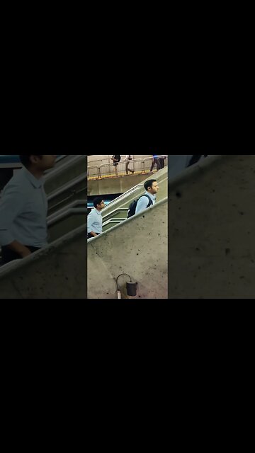 Frustrated passenger stock at Lionel Groulx #montrealtourism #traintravel #viralvideo #travel