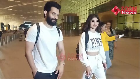 Mouni Roy Fly From Mumbai For A Vacation With Her Husband Suraj Nambiar Spotted At Mumbai Airport