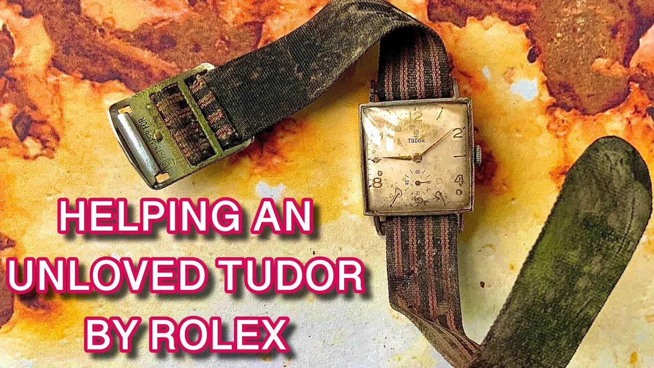 RESTORATION 1940s TUDOR by ROLEX | dial cleaning crystal scratch removal cal 59 service Tutorial