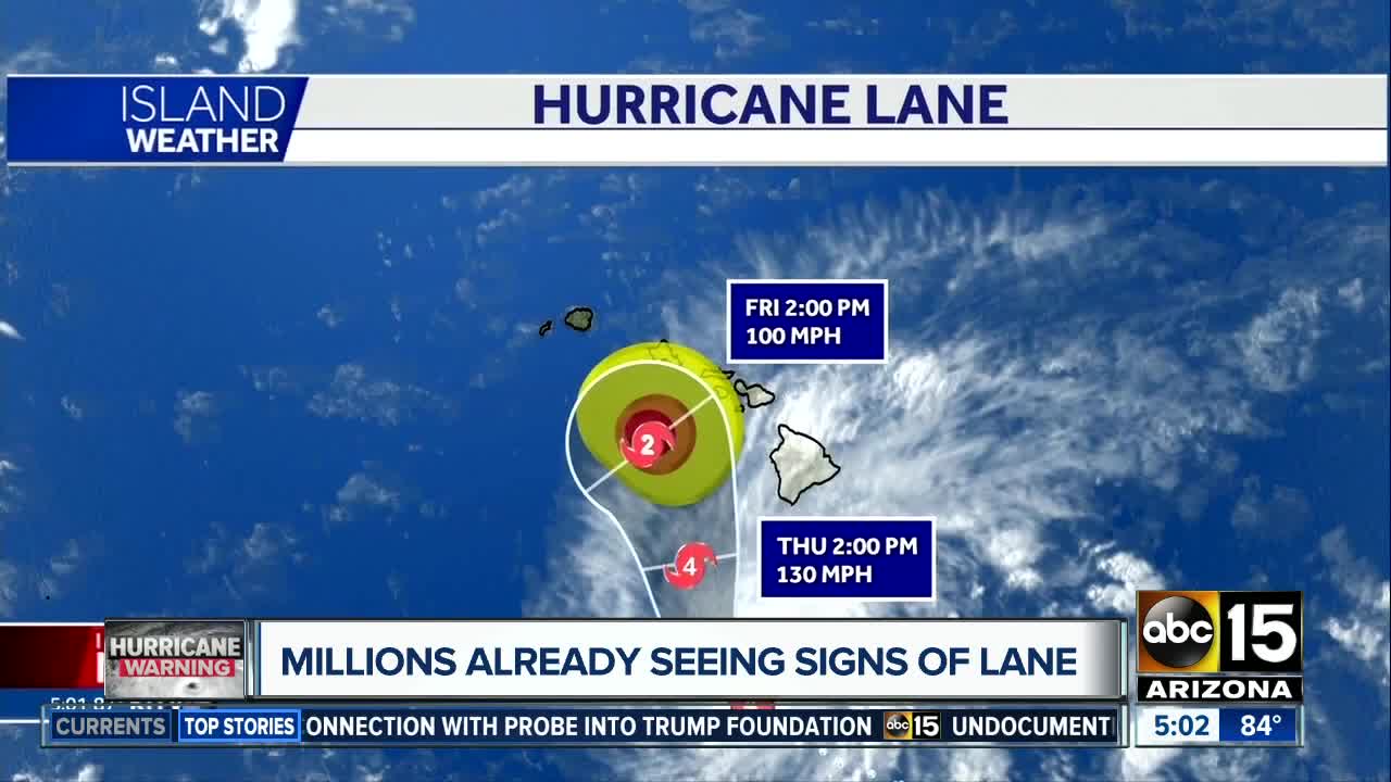 Hurricane Lane threatens Hawaii