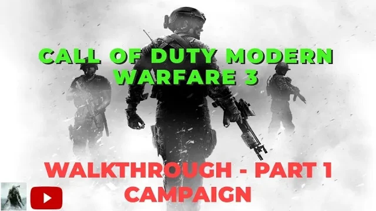 Call of Duty Modern Warfare 3 Gameplay Walkthrough - Part 1 Campaign