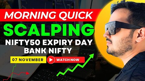 Live Intraday Trading || Nifty50 Expiry Scalping || 7 Nov || Option Buying