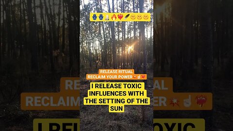 #spiritualawakening #magicspell #energyclearing 🔥🌞🕯❤️‍🔥🪄SUNSET RITUAL TO RELEASE TOXIC ENERGY