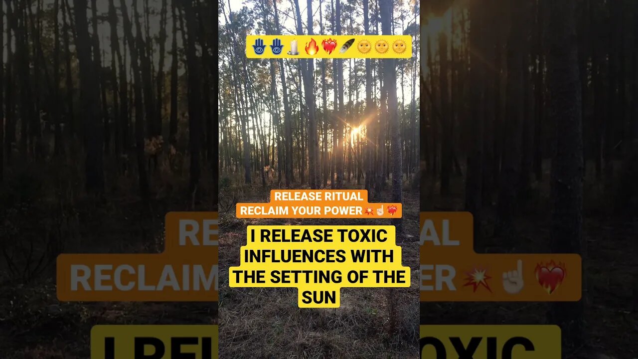 #spiritualawakening #magicspell #energyclearing 🔥🌞🕯❤️🔥🪄SUNSET RITUAL TO RELEASE TOXIC ENERGY
