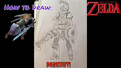 How To Draw a Twilight Princess Darknut! 2019 ✏️