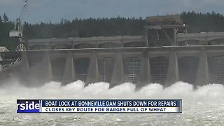 Broken Columbia River barge lock means commerce chokehold