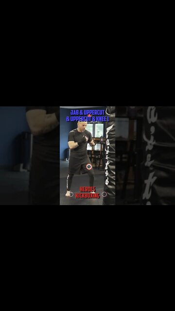 Heroes Training Center | Kickboxing "How To Double Up" Jab & Uppercut & Uppercut & Knee 1 #Shorts