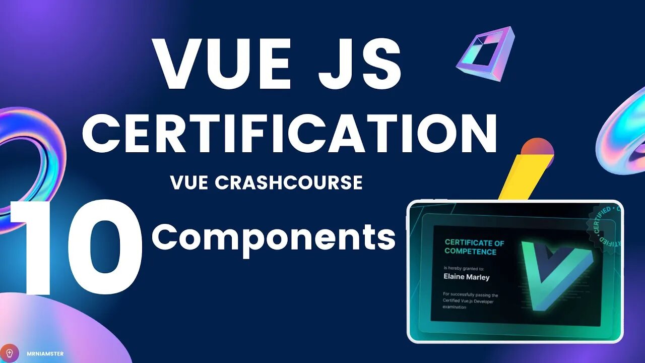 VueJS Developer Certification | Crash #Course #10 – Components