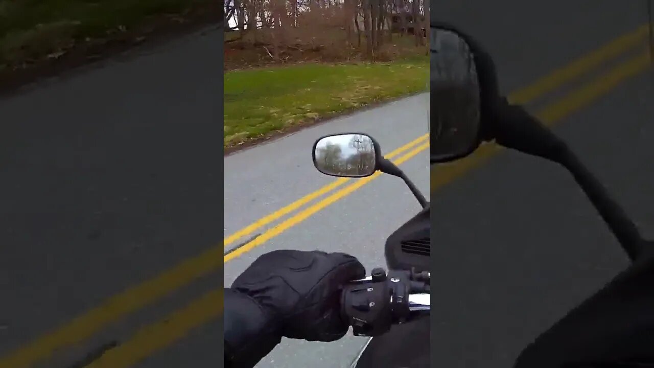 When your motorcycle's back tire hits gravel just so...