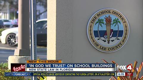 'In God We Trust' signs