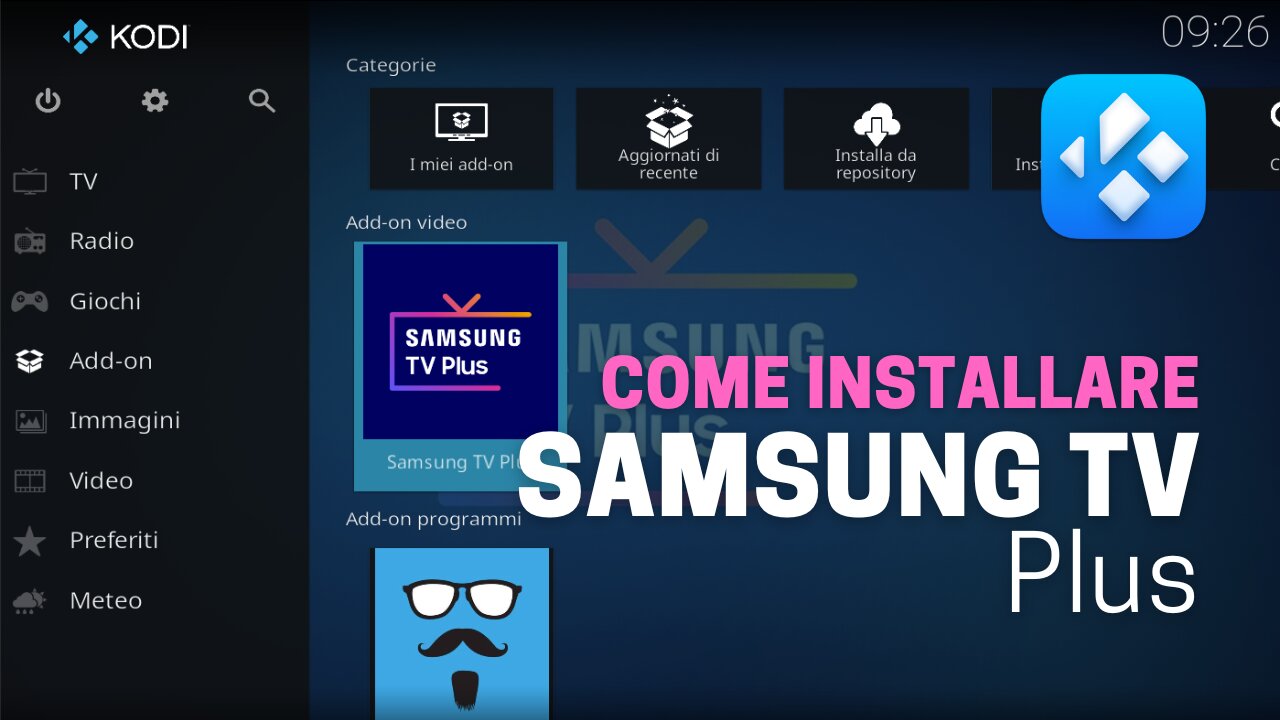 Come installare SAMSUNG TV PLUS su KODI