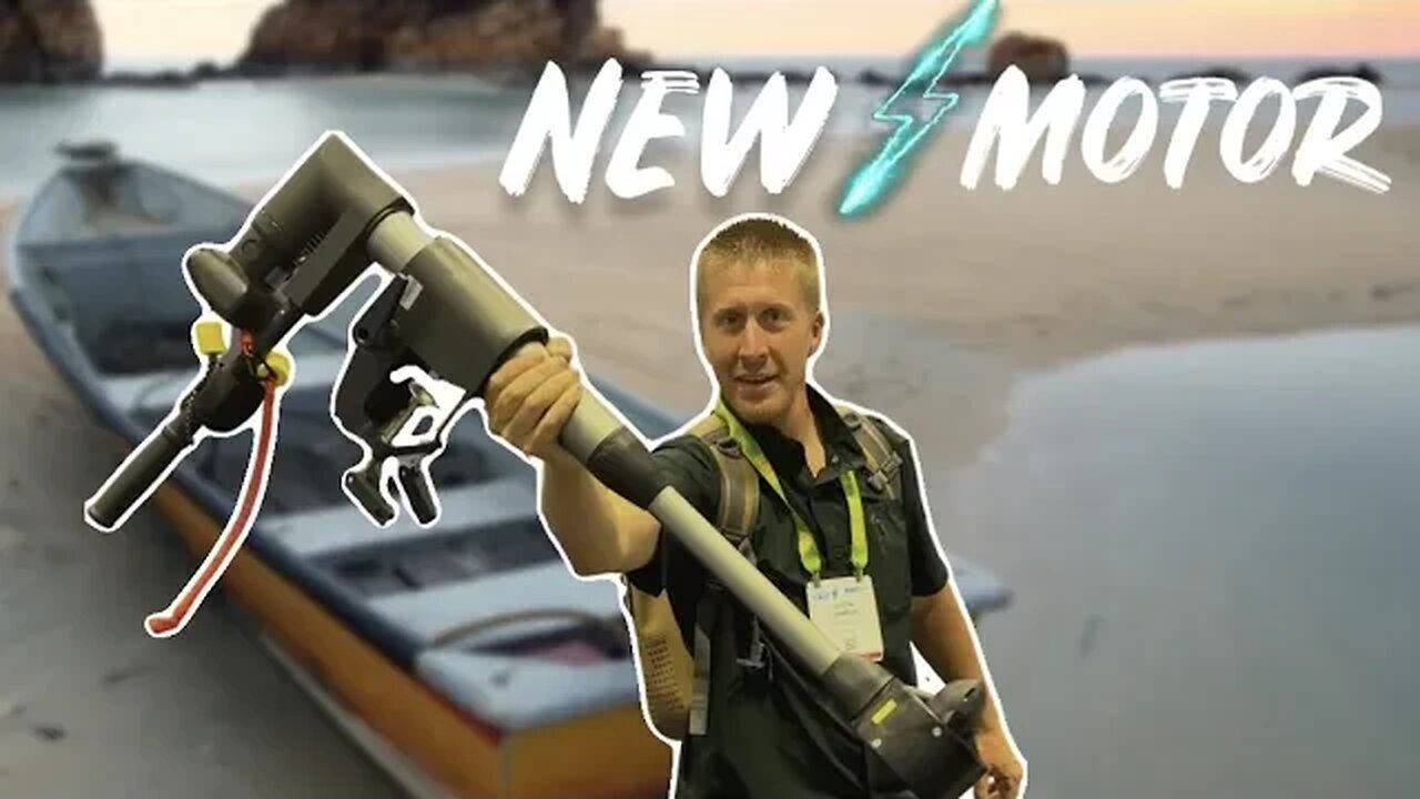 Futuristic Lightweight Electric Kayak Motor & Outboard Kicker! - THRUSTME