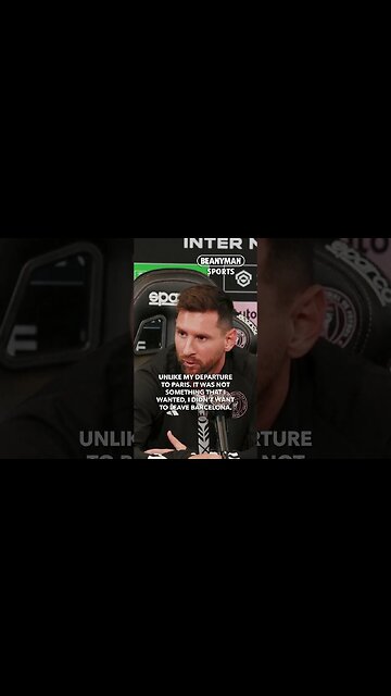 'Going to Paris was not planned or desired. I did not want to leave Barcelona' | Messi