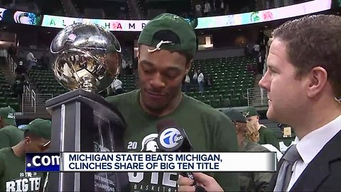 Michigan State beats Michigan to earn share of Big Ten title